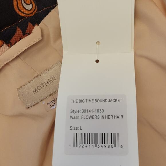 MOTHER Jeans The Big Time Bound Floral Retro Jacket - Picture 12 of 16
